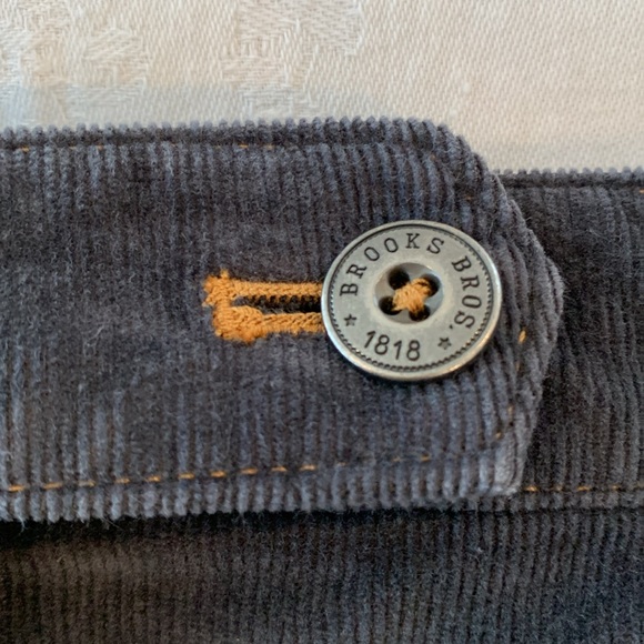 Brooks Brothers dark gray corduroy skirt size 10 - Picture 3 of 9